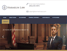 Tablet Screenshot of harmelinlaw.com